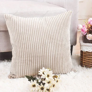 Striped Corduroy Pillowcase Office Nap Pillowcase Solid Simple Throw Pillowcase Living Room Cafe Home Textile Pillow Cover
Striped Corduroy Pillowcase Office Nap Pillowcase Solid Simple Throw Pillowcase Living Room Cafe Home Textile Pillow Cover