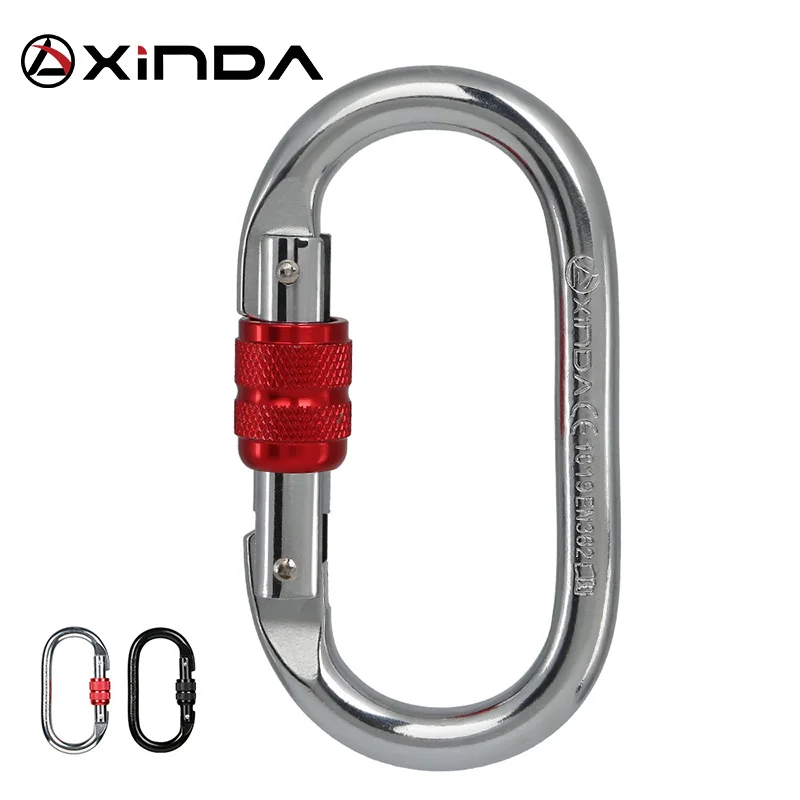 Climbing Carabiner Karabiner O-Shape Screw Lock Spring-loaded Gate Hook 25KN Safety Carbine Carbines Buckle Climbing Equipment
Climbing Carabiner Karabiner O-Shape Screw Lock Spring-loaded Gate Hook 25KN Safety Carbine Carbines Buckle Climbing Equipment