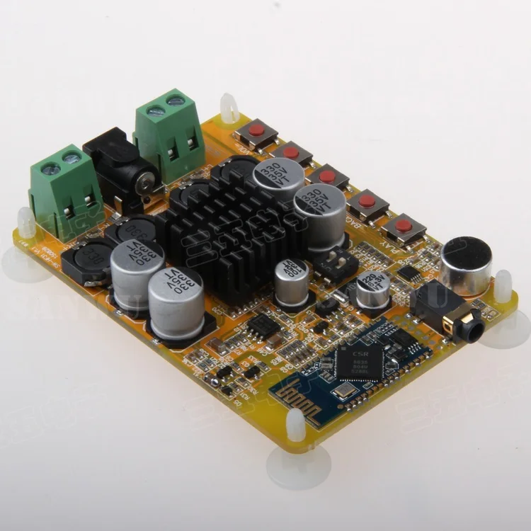 

TDA7492 Bluetooth 4 power amplifier board 2*50W digital power amplifier dual channel microphone CSR8635 Bluetooth