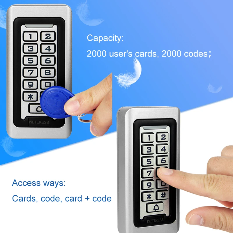 Retekess T AC03 Клавиатура RFID система контроля доступа Бесконтактная карта автономная