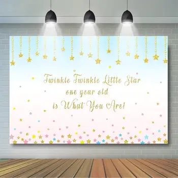 Happy 1st Birthday Backdrop Twinkle Twinkle Little Star Photography Background Kids First Birthday Party Decor Cake Table Banner
Happy 1st Birthday Backdrop Twinkle Twinkle Little Star Photography Background Kids First Birthday Party Decor Cake Table Banner