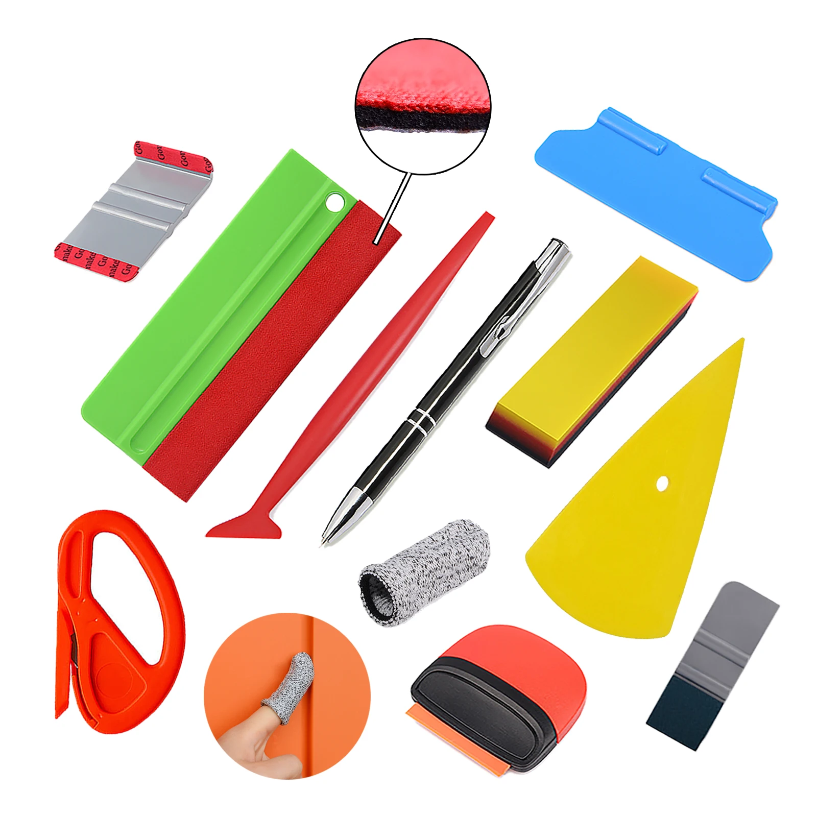 EHDIS Tint Vinyl Film Tool Kit TPU Scraper Wrapping Suede Felt Squeegee Plastic Raozr Car Wallpaper Cutter Water Wiper Accessory
EHDIS Tint Vinyl Film Tool Kit TPU Scraper Wrapping Suede Felt Squeegee Plastic Raozr Car Wallpaper Cutter Water Wiper Accessory