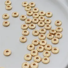 14K Gold Filled Twist septa 2*8mm loose bead flat piece DIY bracelet abacus beads
14K Gold Filled Twist septa 2*8mm loose bead flat piece DIY bracelet abacus beads