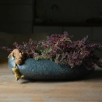 Kitten Flower Pot Animals Resin Imitation Stone Mortar Potted Creative Gift Decorations Crafts Succulent Figurines Miniatures
Kitten Flower Pot Animals Resin Imitation Stone Mortar Potted Creative Gift Decorations Crafts Succulent Figurines Miniatures