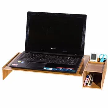 Multi-functional laptop stand wooden desktop monitor holder 57*26*8cm size lapdesk with pen-holder and phone storage
Multi-functional laptop stand wooden desktop monitor holder 57*26*8cm size lapdesk with pen-holder and phone storage