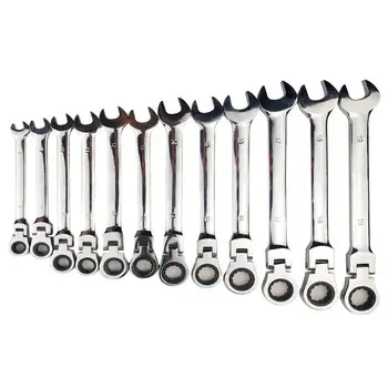 Fixed/Active Head Dual Purpose Gears Ratchet Wrench Set Flexible Open End Wrenches Repair Tools To Bike Torque Wrench Spanner
Fixed/Active Head Dual Purpose Gears Ratchet Wrench Set Flexible Open End Wrenches Repair Tools To Bike Torque Wrench Spanner