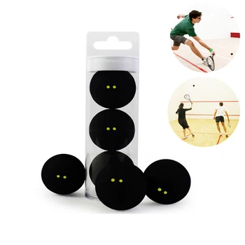 Squash Rubber Ball Two-Yellow Dots Low Speed Sports Rubber Balls Professional Player 
Squash Rubber Ball Two-Yellow Dots Low Speed Sports Rubber Balls Professional Player