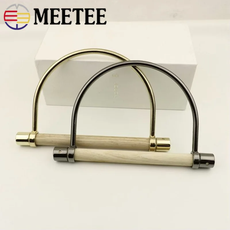 Meetee 2/4pcs Metal Handle Bag Detachable Wooden Handle D Ring Buckles DIY Luggage Hardware Crafts Decorative Accessories BF065
Meetee 2/4pcs Metal Handle Bag Detachable Wooden Handle D Ring Buckles DIY Luggage Hardware Crafts Decorative Accessories BF065