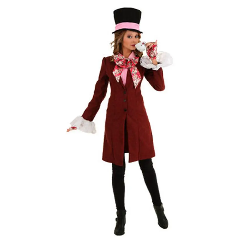 Alice in Wonderland Cosplay Costume Red Queen Alice Mad Hatter Complete Set with Hat Halloween Cosply Costume
Alice in Wonderland Cosplay Costume Red Queen Alice Mad Hatter Complete Set with Hat Halloween Cosply Costume