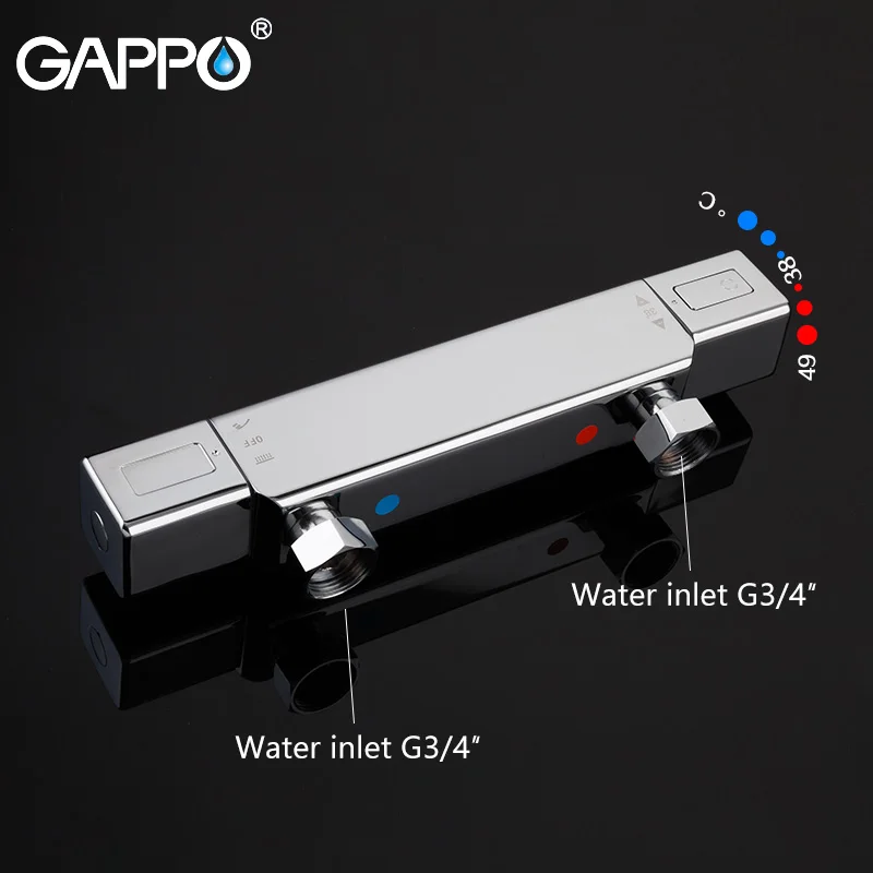 GAPPO Смесители для ванны Термостатический смеситель душа набор настенный кран