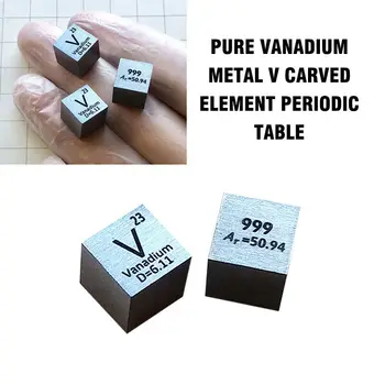 High Purity 99.9% Pure Vanadium Metal V Carved Element Periodic Table 10mm Cube
High Purity 99.9% Pure Vanadium Metal V Carved Element Periodic Table 10mm Cube