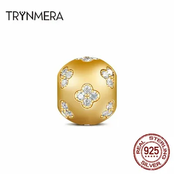 trynmera 2019 new Fashion Gold Tone Flower Charm Sterling Silver Fit Original Bracelet Bangles Jewelry makingTA057 
trynmera 2019 new Fashion Gold Tone Flower Charm Sterling Silver Fit Original Bracelet Bangles Jewelry makingTA057