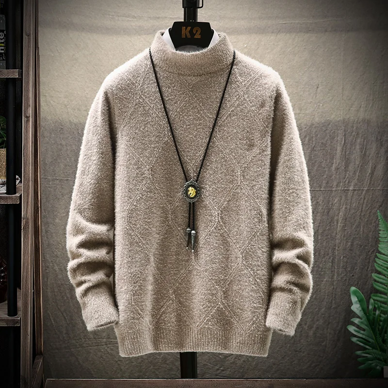 Winter Plaid Sweater Men Warm Fashion Sweter Clothes Solid Color Casual Knit Sweaters Man Loose Long Sleeve Pullover Men M-3XL
Winter Plaid Sweater Men Warm Fashion Sweter Clothes Solid Color Casual Knit Sweaters Man Loose Long Sleeve Pullover Men M-3XL