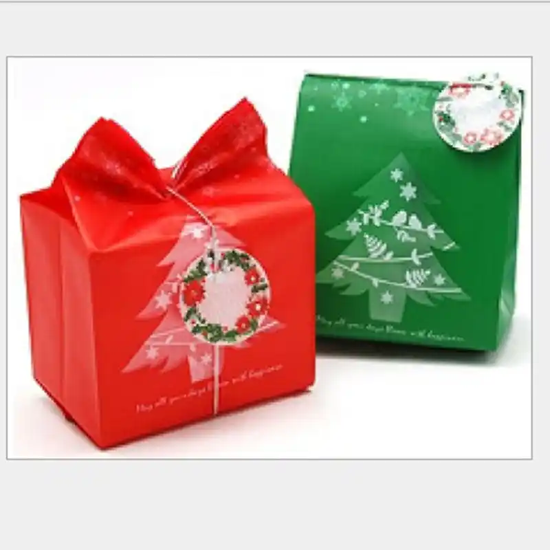 candy box with snowflake cookie bags new year christmas gift