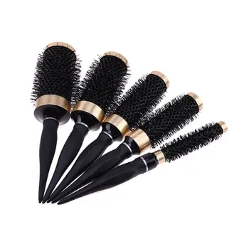 Round Hair Brush Comb Salon Black Hairbrush Curling Hair Comb Hairdressing Heat Resistant Hairbrushes Styling Accessories
Round Hair Brush Comb Salon Black Hairbrush Curling Hair Comb Hairdressing Heat Resistant Hairbrushes Styling Accessories
