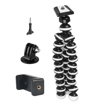 Octopus Tripod with Phone Clip+Mount Adapter+1/4 Thumb Screw for Action Camera with Sufficient Durability and Ruggednes
Octopus Tripod with Phone Clip+Mount Adapter+1/4 Thumb Screw for Action Camera with Sufficient Durability and Ruggednes