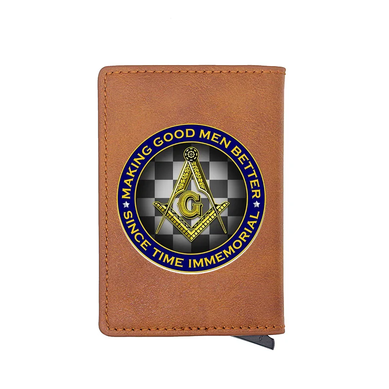 New Fashion Freemasonry Printing RFID Blocking Men's Credit Card Holder Leather Bank Card Wallet Case Protection Purse
New Fashion Freemasonry Printing RFID Blocking Men's Credit Card Holder Leather Bank Card Wallet Case Protection Purse