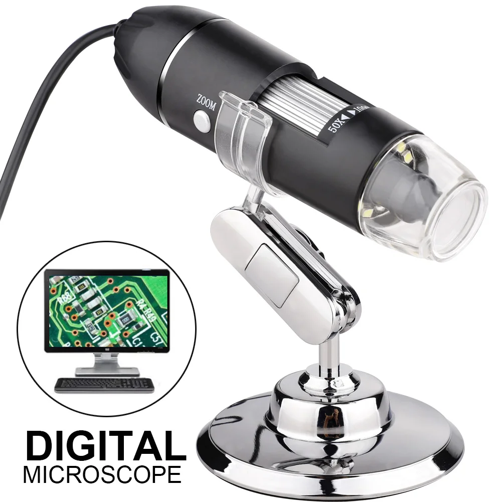 Microscope USB 1000 Times High-definition Phone Repair Digital Electron Microscope Magnifier Camera 8 LEDs with Holder
Microscope USB 1000 Times High-definition Phone Repair Digital Electron Microscope Magnifier Camera 8 LEDs with Holder