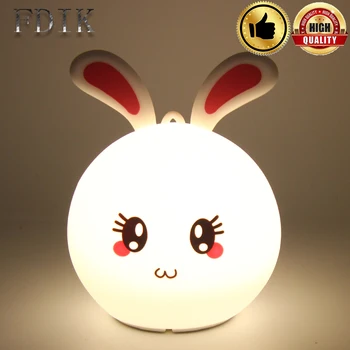 LED Night Light USB Chargeable DC4.5V LED Lamp Bedroom Lighting Silicon Night Light Baby Toy Lovely Rabbit Animal Emergency Lamp
LED Night Light USB Chargeable DC4.5V LED Lamp Bedroom Lighting Silicon Night Light Baby Toy Lovely Rabbit Animal Emergency Lamp