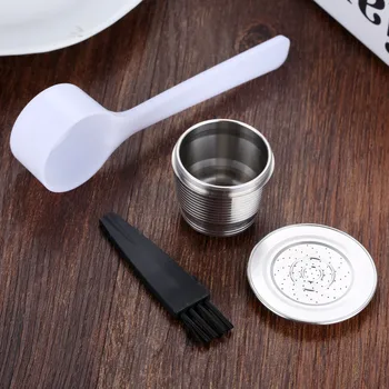 Stainless Steel Refillable Coffee Capsule Fit For Nesspresso Coffee Machine Coffee Milk Powder Reusable Filter +Spoon +Brush
Stainless Steel Refillable Coffee Capsule Fit For Nesspresso Coffee Machine Coffee Milk Powder Reusable Filter +Spoon +Brush