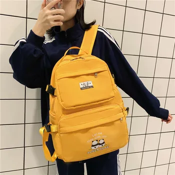 Cartoon Printed School Backpack for Girls Solid Color Waterproof Nylon Backpack for Women Casual Personality Backpack Harajuku
Cartoon Printed School Backpack for Girls Solid Color Waterproof Nylon Backpack for Women Casual Personality Backpack Harajuku