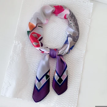 70cm silk scarf women Spring summer new small square scarf Ladies versatile leisure fashion decoration scarf 
70cm silk scarf women Spring summer new small square scarf Ladies versatile leisure fashion decoration scarf