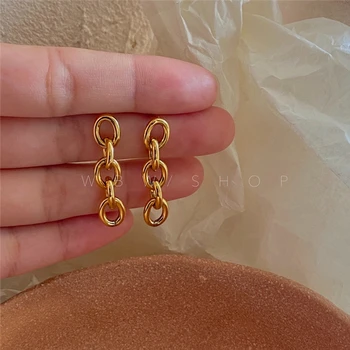 Timeless Wonder Titanium Geo Chained Drop Earrings Women Jewelry Punk Gothic Designer Hiphop Top Trendy Party Tassle Gift 7559 
Timeless Wonder Titanium Geo Chained Drop Earrings Women Jewelry Punk Gothic Designer Hiphop Top Trendy Party Tassle Gift 7559