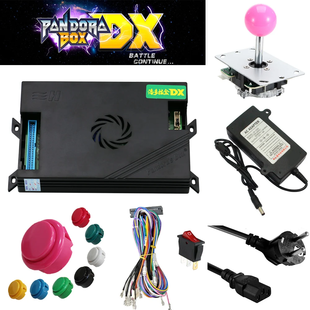 Arcade parts Bundles kit With 3000 in 1 Pandora's Box DX Long shaft Joystick Silver illuminated button Microswitch Jamma Harness
Arcade parts Bundles kit With 3000 in 1 Pandora's Box DX Long shaft Joystick Silver illuminated button Microswitch Jamma Harness
