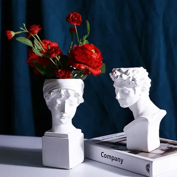 Nordic Plaster Statue Flower Vase Miniature Model Multifunction Flowerpots Pen Holder Home Desktop Decoration Wedding Gift
Nordic Plaster Statue Flower Vase Miniature Model Multifunction Flowerpots Pen Holder Home Desktop Decoration Wedding Gift