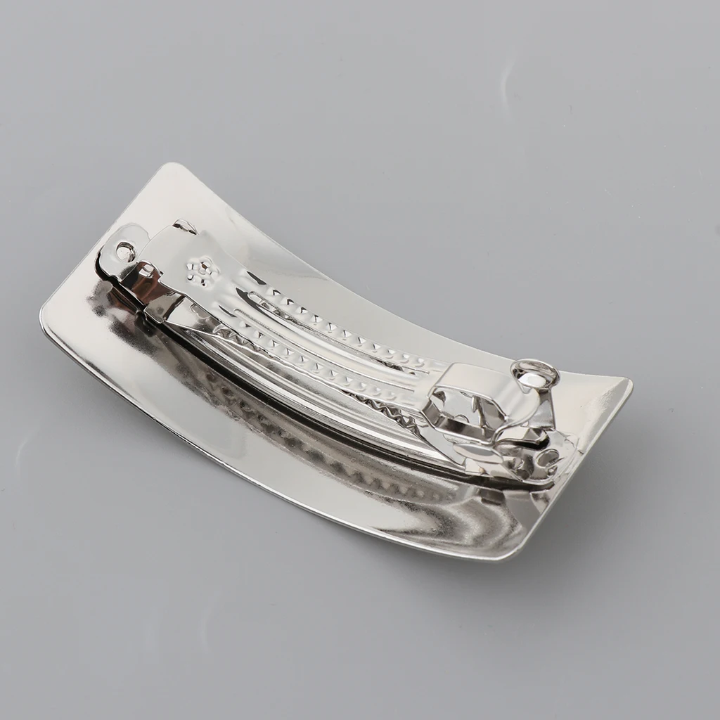 Fashion Metal Curved Automatic French Barrette Hair Clip Large Hairpin Ponytail Holder Fashion Metal Curved Automatic French Barrette Hair Clip Large Hairpin Ponytail Holder