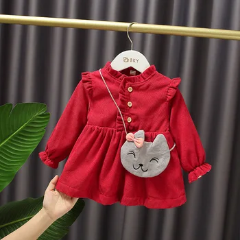 Winter Baby Girls' Corduroy Dress Lace Princess Dress A- Line Dress Above Knee, Mini Cute Cotton Full Thickened Solid Color
Winter Baby Girls' Corduroy Dress Lace Princess Dress A- Line Dress Above Knee, Mini Cute Cotton Full Thickened Solid Color