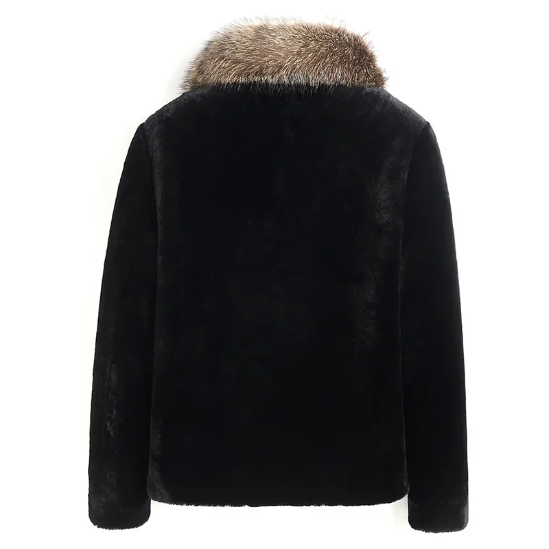 Real Fur Coat Sheep Shearling Fur Coat Autumn Winter Jacket Men Raccoon Fur Collar Jackets Wool Coats Z186018MY1193
Real Fur Coat Sheep Shearling Fur Coat Autumn Winter Jacket Men Raccoon Fur Collar Jackets Wool Coats Z186018MY1193