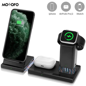3 in 1 Wireless Charging Station for Apple Watch/AirPods Pro/2 Fast Qi Detachable for iPhone 11 Pro Max/X/XS/XR/8Plus
3 in 1 Wireless Charging Station for Apple Watch/AirPods Pro/2 Fast Qi Detachable for iPhone 11 Pro Max/X/XS/XR/8Plus