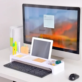 Plastic Office Desktop Storage Shlelf Multifunction Stationery Storage Holders Office Table Organizer Computer Keyboard Rack
Plastic Office Desktop Storage Shlelf Multifunction Stationery Storage Holders Office Table Organizer Computer Keyboard Rack