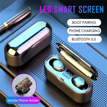 TWS Bluetooth 5.0 Earphones Charging Box Wireless Headphone 9D Stereo Sports Waterproof Earbuds Headsets With Microphone Z3
TWS Bluetooth 5.0 Earphones Charging Box Wireless Headphone 9D Stereo Sports Waterproof Earbuds Headsets With Microphone Z3