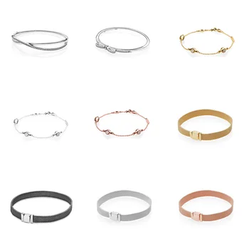 925 Sterling Silver Bracelets Bangles Rose Gold Diy Bow Buckle Size 16 17 18 19 20 For Women Diy Jewelry
925 Sterling Silver Bracelets Bangles Rose Gold Diy Bow Buckle Size 16 17 18 19 20 For Women Diy Jewelry
