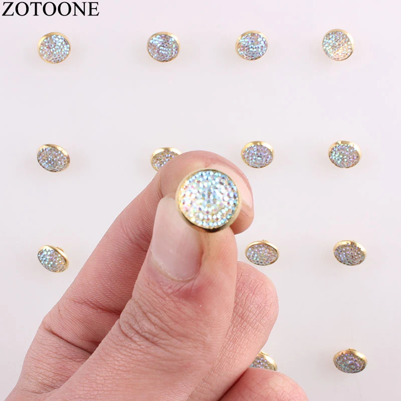 ZOTOONE Metal Crystal Jeans Buttons 50PCS Handmade Noel Accessories Scrapbooking for Coat DIY Craft Decoration Button E
ZOTOONE Metal Crystal Jeans Buttons 50PCS Handmade Noel Accessories Scrapbooking for Coat DIY Craft Decoration Button E