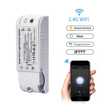 Wifi DIY Light Switch Intellegent Dimmer Module Breaker Wireless Remote Control Module Work With Alexa Google Home Automat
Wifi DIY Light Switch Intellegent Dimmer Module Breaker Wireless Remote Control Module Work With Alexa Google Home Automat