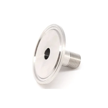 

1/4" 3/8" 1/2" 3/4" 1" NPT Male Thread 304 Stainless Steel Sanitary Ferrule Pipe Fitting For Homebrew Fit 1.5" Tri Clamp