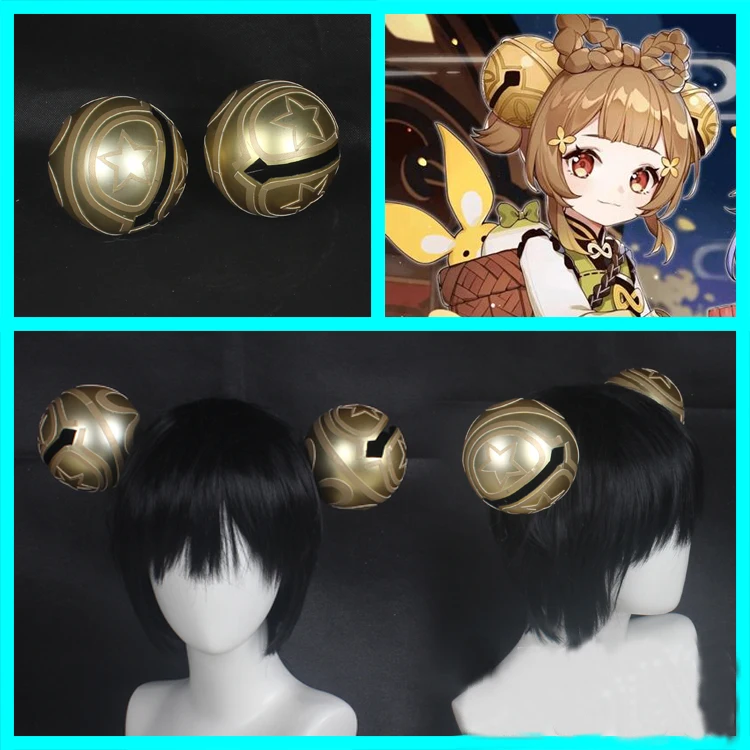 Genshin Impact Yaoyao Cosplay Headwear Golden Big Bell Ball Hairpin Hair Clip Hair Accessory Take Photo Props Accessories
Genshin Impact Yaoyao Cosplay Headwear Golden Big Bell Ball Hairpin Hair Clip Hair Accessory Take Photo Props Accessories