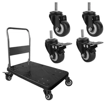 (ES) 4PCS 2 Inch Wear-Resisting Swivel Head Heavy Duty 50mm Swivel Castor Wheels Trolley Furniture Caster Rubber With 2 Breaks
(ES) 4PCS 2 Inch Wear-Resisting Swivel Head Heavy Duty 50mm Swivel Castor Wheels Trolley Furniture Caster Rubber With 2 Breaks
