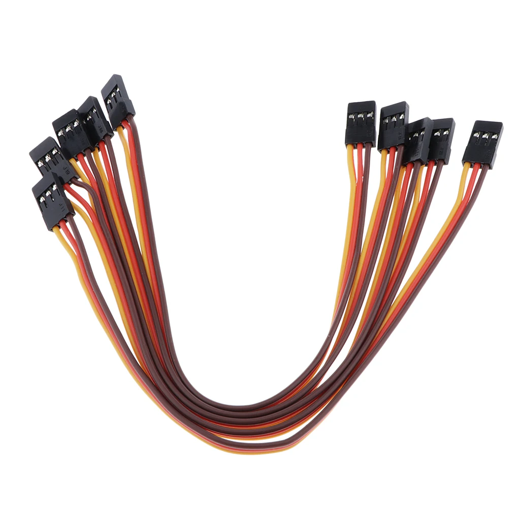 Set Of 5 22# Servo Steering Gear Extension Wire Connect Line Metal 3-Color Set Of 5 22# Servo Steering Gear Extension Wire Connect Line Metal 3-Color