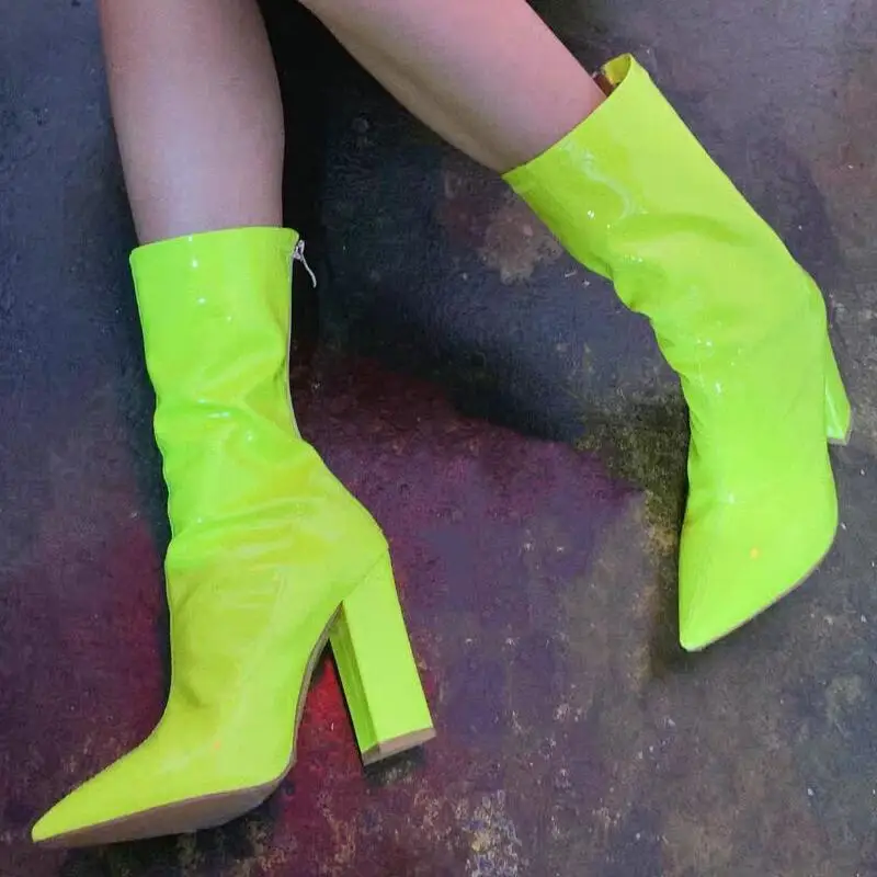 women mid-calf boots high heels pumps shoes woman chaussure pointed toe PU leather candy booties wxz110
women mid-calf boots high heels pumps shoes woman chaussure pointed toe PU leather candy booties wxz110