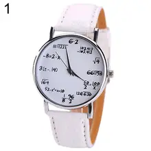HOT SALES Women's Men's Fashion Math Formulas Equation Dial Faux Leather Quartz Wrist Watch
HOT SALES Women's Men's Fashion Math Formulas Equation Dial Faux Leather Quartz Wrist Watch