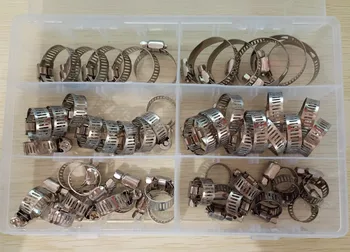 50 PCS/Box Multi Size 8mm-32mm Stainless Steel Hoop Clamp Hose Clamp Stainless Steel Set automotive pipes clip Fixed tool
50 PCS/Box Multi Size 8mm-32mm Stainless Steel Hoop Clamp Hose Clamp Stainless Steel Set automotive pipes clip Fixed tool