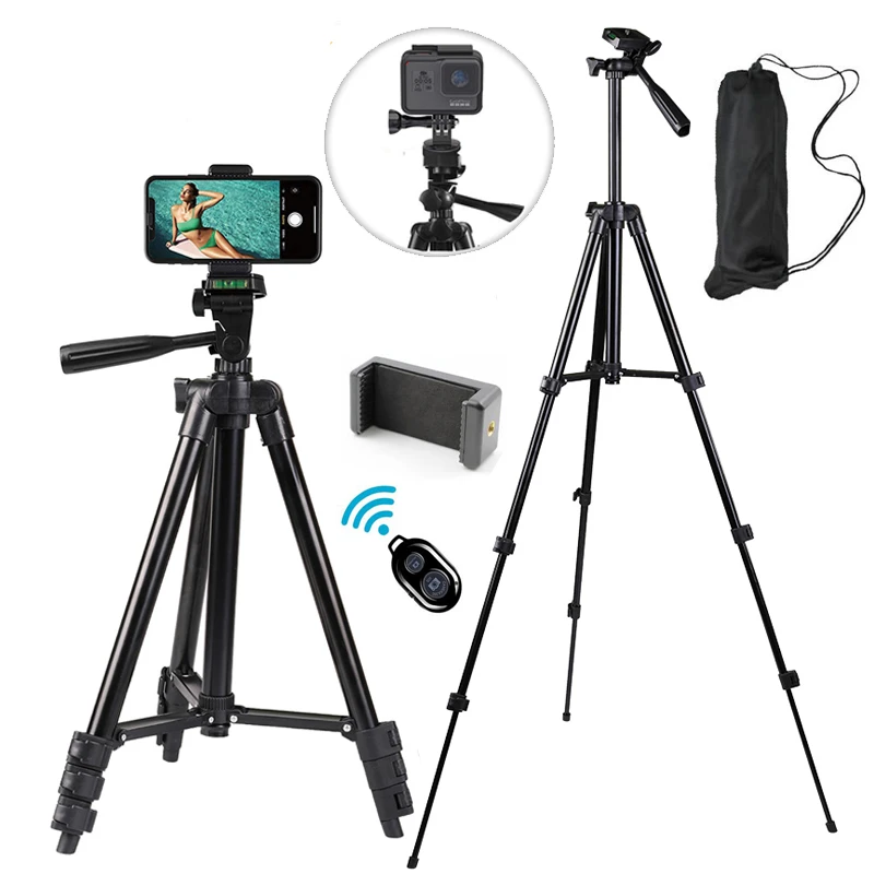 Universal Profesional Camera Tripod Stand for iphone Nikon Sony DSLR Camera Camcorder Protable Tripod For Phone Camera Holder
Universal Profesional Camera Tripod Stand for iphone Nikon Sony DSLR Camera Camcorder Protable Tripod For Phone Camera Holder