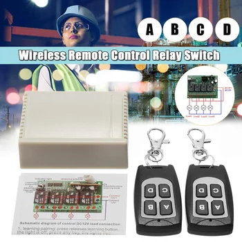 1Set 12V 4CH 200M Wireless Remote Control Switch Transceiver Relay Switches With 2 Receiver For Autonomous Control Switch hot
1Set 12V 4CH 200M Wireless Remote Control Switch Transceiver Relay Switches With 2 Receiver For Autonomous Control Switch hot
