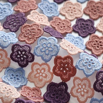 High quality Water soluble lace fabric flower Embroidery hollowing out tissu Dress cheongsam wedding dress handmade material
High quality Water soluble lace fabric flower Embroidery hollowing out tissu Dress cheongsam wedding dress handmade material