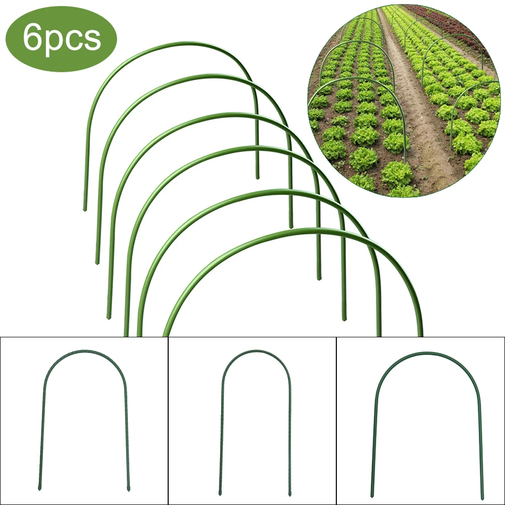 6Pcs Greenhouse Hoop Rust-Free Grow Tunnel Support Frame Plant Hoops Support Garden Hoops 3 Sizes Plant Accessories
6Pcs Greenhouse Hoop Rust-Free Grow Tunnel Support Frame Plant Hoops Support Garden Hoops 3 Sizes Plant Accessories