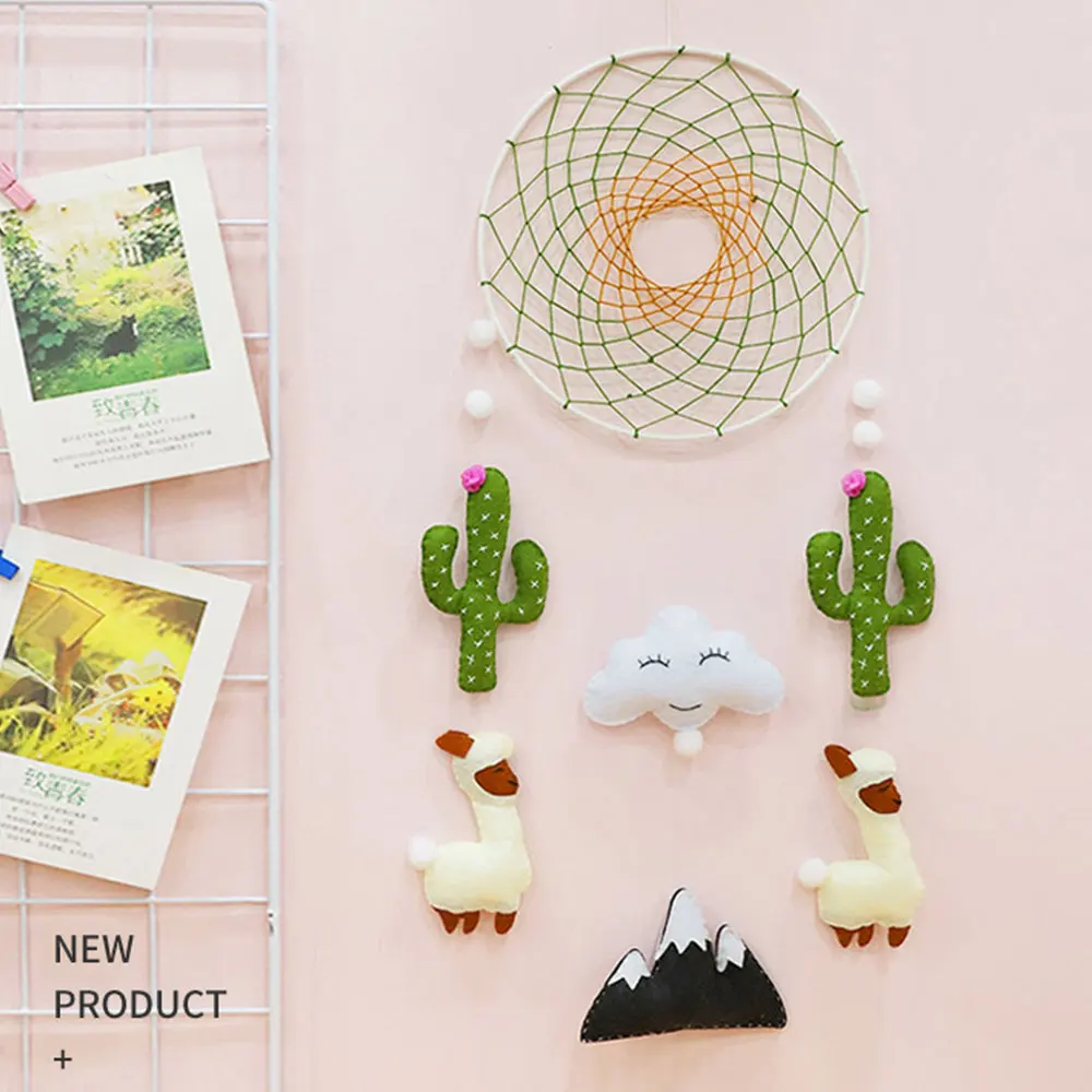 DIY Handcraft Non-Woven Dream Catcher Flower Felt Making Kit Handmade Cactus Bed Bell Toy for Children's Room Home Decor
DIY Handcraft Non-Woven Dream Catcher Flower Felt Making Kit Handmade Cactus Bed Bell Toy for Children's Room Home Decor